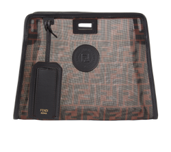 Mini Zucca Peekaboo Defender, Mesh/Leather, Brown, MII, DB/LT, 3*
